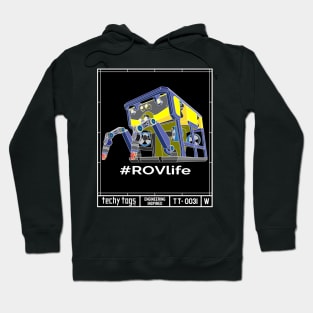 #ROVlife (TT-0031-W White on Black) Hoodie